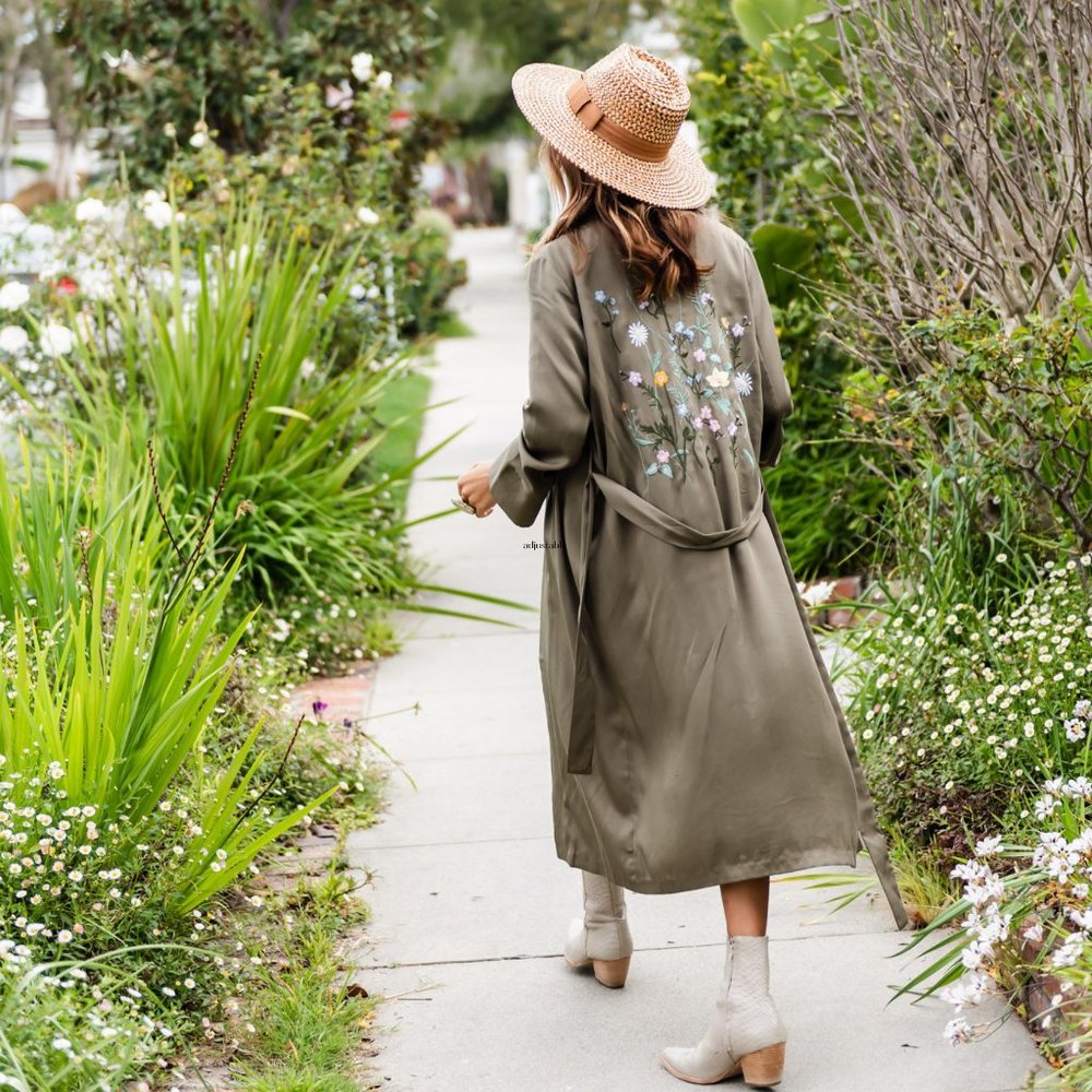 Olive Embroidered Jacket